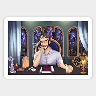 Zeus Greek God Modern CEO Version Sticker